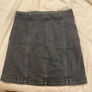 Free People denim mini skirt